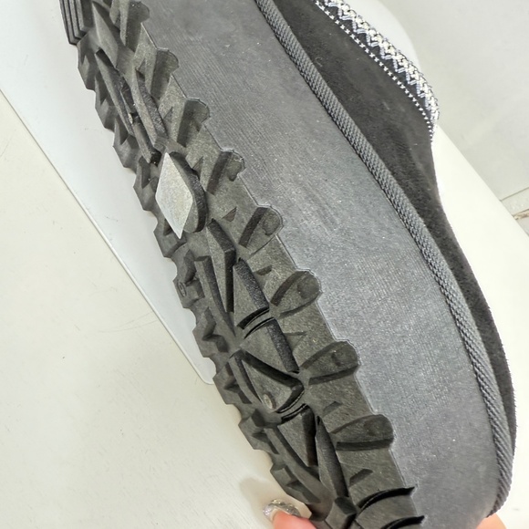 WOMEN BLACK  FUR PLATFORM SLIPPERS 2078 - Picture 7 of 7